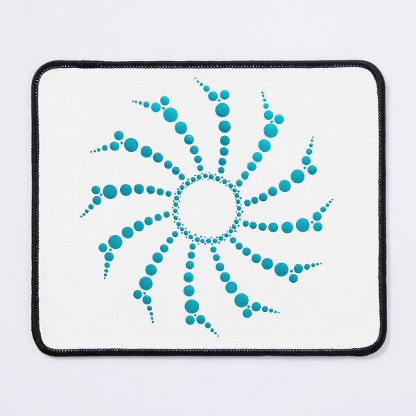 Item preview, Teal Dot Mandala Sunburst designed and sold by Cardiff Creative.