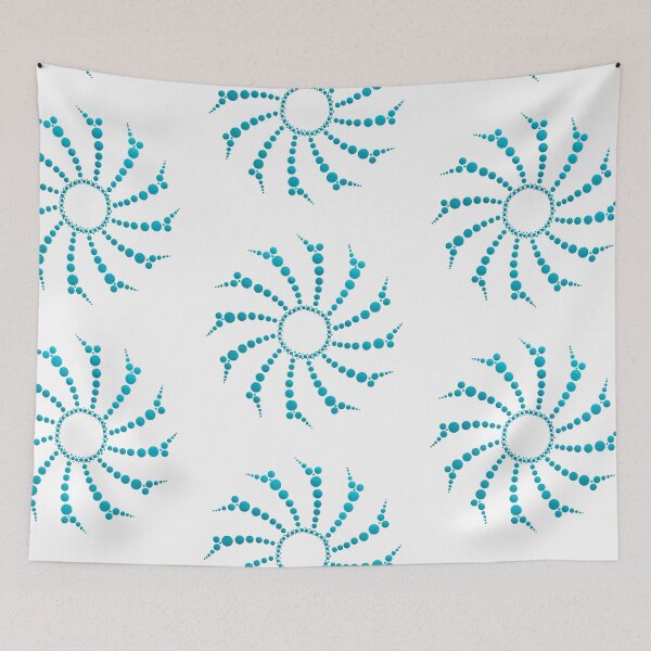 Item preview, Teal Dot Mandala Sunburst designed and sold by Cardiff Creative.