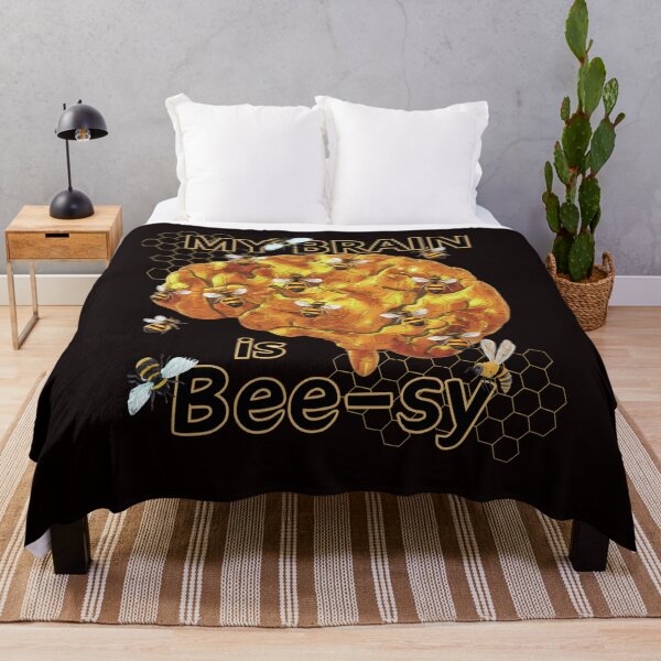 Item preview, Sorry, my brain is busy - bees designed and sold by Endless Projects.