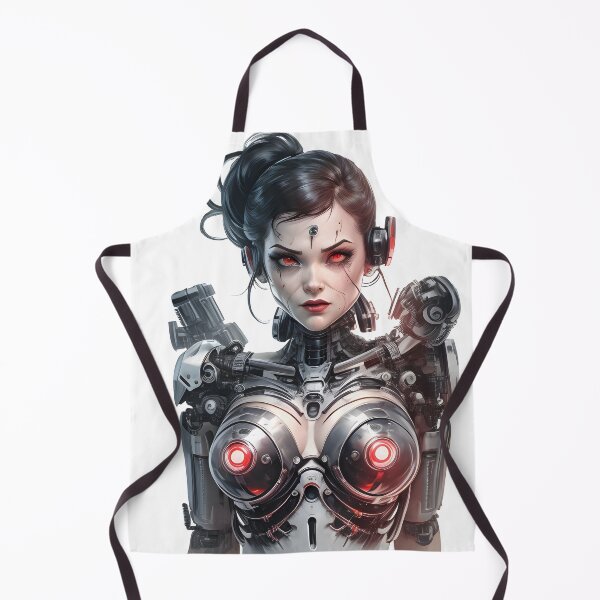 Item preview, Cyborg girl retro wall art wall decoration gift idea designed and sold by X-ecute.