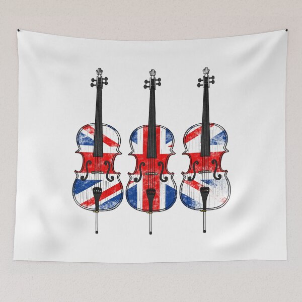 Item preview, Cello UK Flag Cellist String Player British Musician designed and sold by doodlerob.