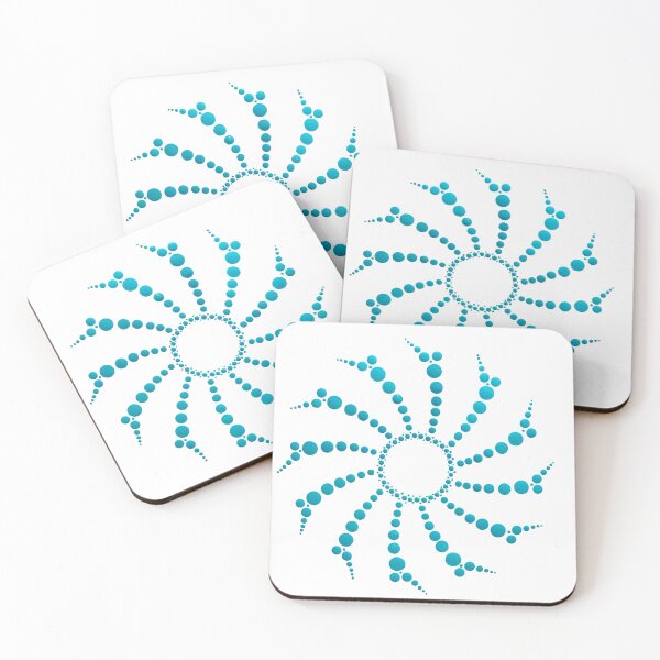 Item preview, Teal Dot Mandala Sunburst designed and sold by Cardiff Creative.