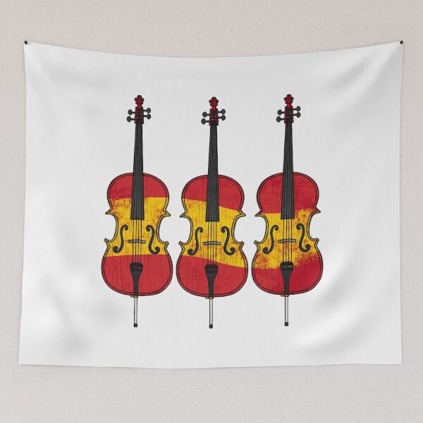 Item preview, Cello Spanish Flag Cellist String Musician Spain designed and sold by doodlerob.