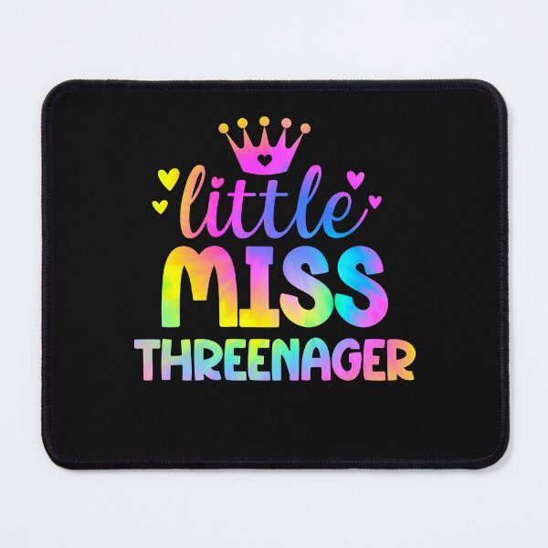 Item preview, Threenager Girl Little Miss Threenager Toddler Girl Third Birthday Tie Dye designed and sold by clothesy7.