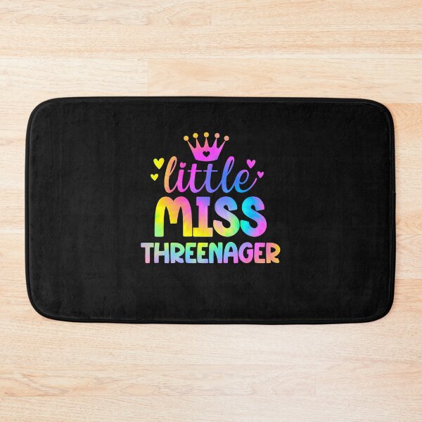 Item preview, Threenager Girl Little Miss Threenager Toddler Girl Third Birthday Tie Dye designed and sold by clothesy7.