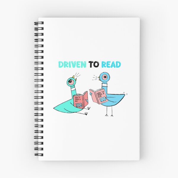 Item preview, Driven To Read Pigeon Library Reading Books Reader designed and sold by Mayalogo.