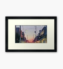 Studio Ghibli Anime Landscape Japan Framed Print