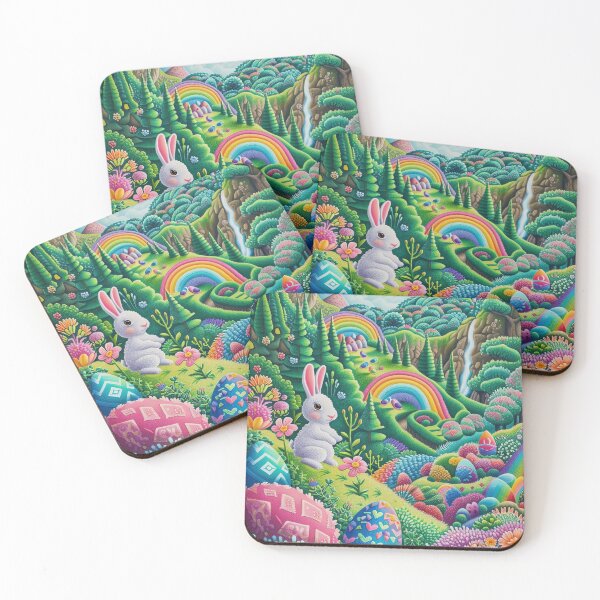 Item preview, Rainbow Bunny Adventure designed and sold by cute-animals99.