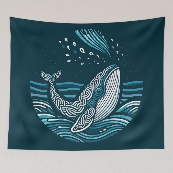 Item preview, Oceanic Symphony: Whale's Knotwork Elegance designed and sold by Animoodles.