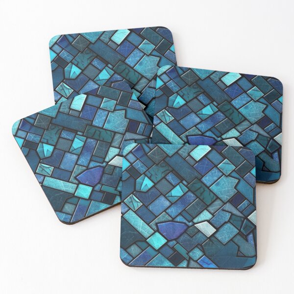 Item preview, Deep Blue Mosaic designed and sold by Digital-Lys.