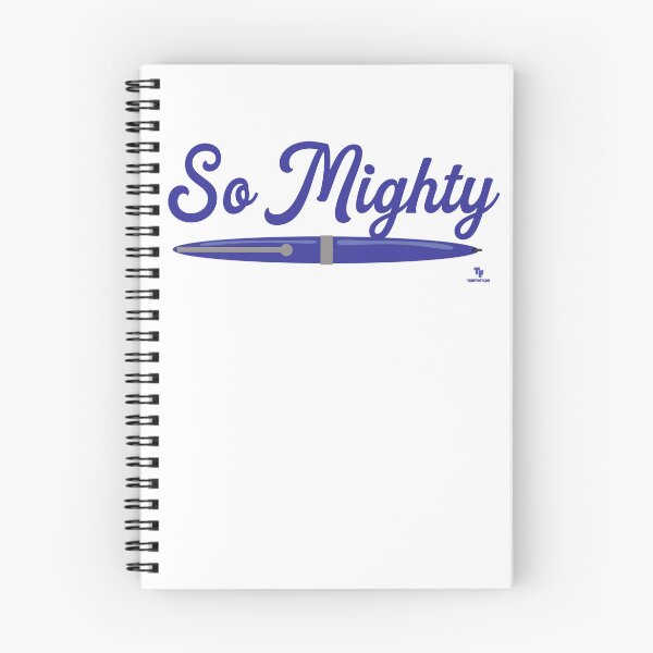 Item preview, So Mighty Author Blue Pen Statement Design designed and sold by mytshirtfort.