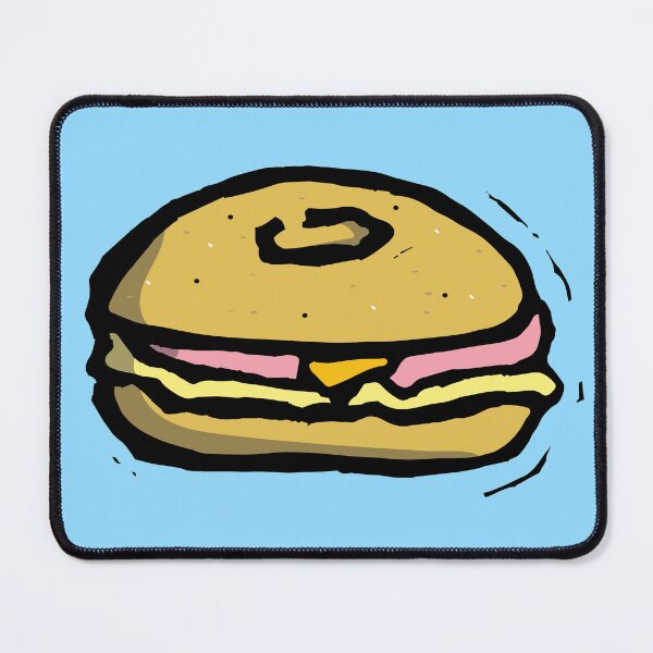 Item preview, Egg, Cheese, and Pork Roll on an Everything Bagel designed and sold by Pressed2Kill.