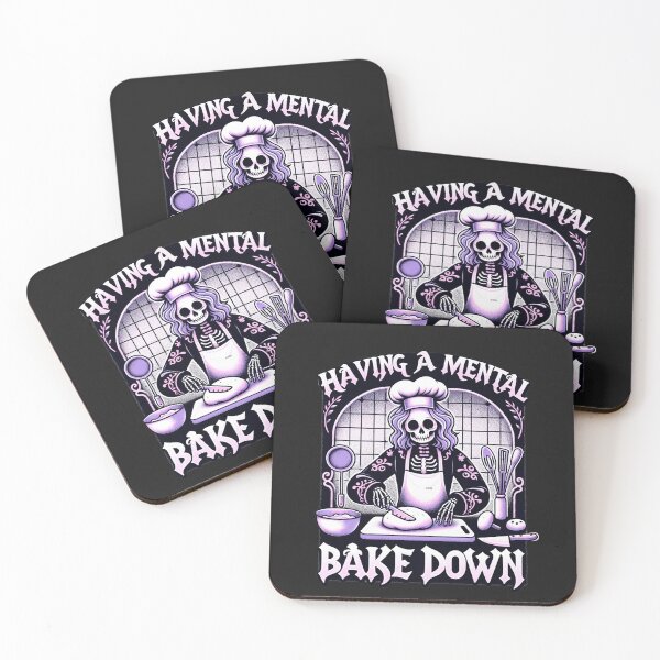 Item preview, Funny Baking Pun Having Mental Bakedown Skeleton Alternative designed and sold by nat82.