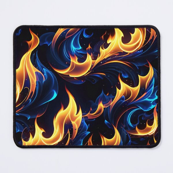 Item preview, Abstract Blue Fire Pattern designed and sold by TheArtOfPat.