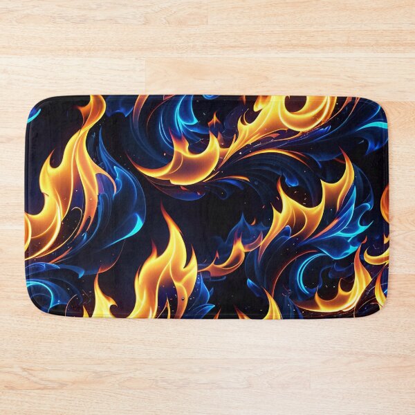 Item preview, Abstract Blue Fire Pattern designed and sold by TheArtOfPat.