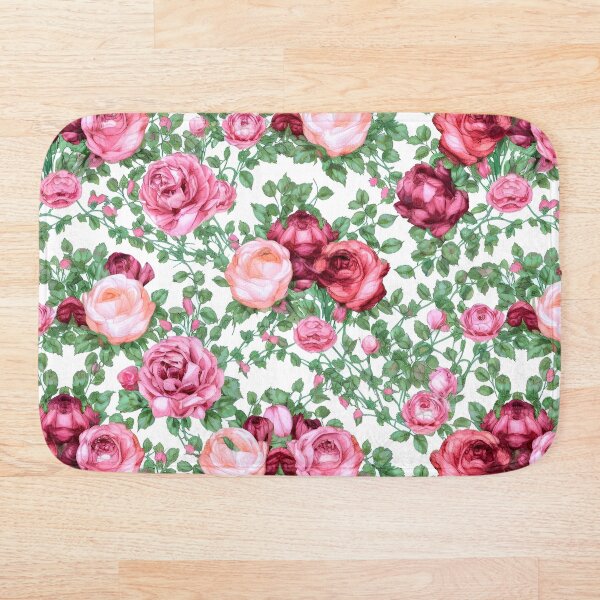 Aperçu de l'œuvre Motif floral rose créée et vendue par Printtplus.