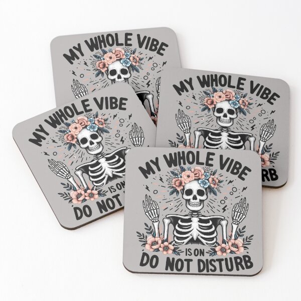 Item preview, Do Not Disturb Sarcastic Skeleton designed and sold by Golden_Glory_Design.