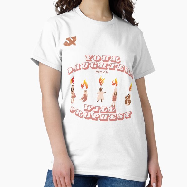 Item preview, Your daughters will prophesy (figures, tan, other variations available) designed and sold by Beth Felker Jones.