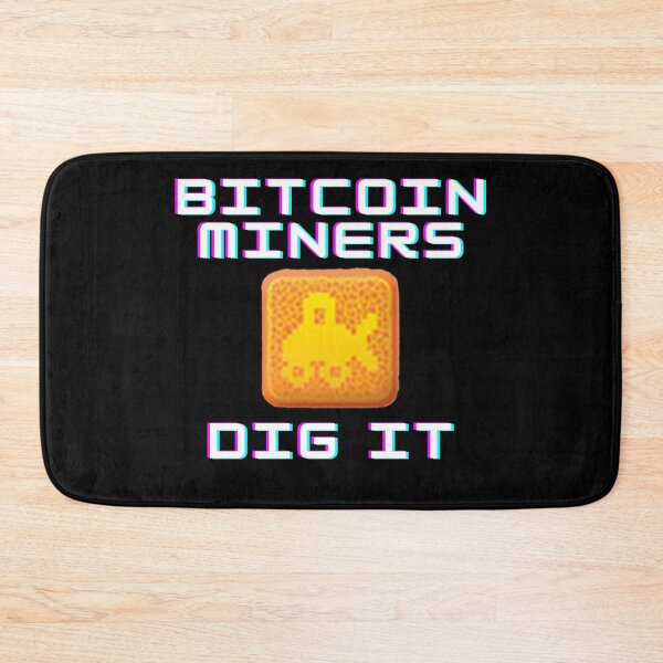 Item preview, Bitcoin Miners Dig It - Retro Digger Crypto Mining designed and sold by Reichcorp.