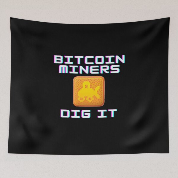 Item preview, Bitcoin Miners Dig It - Retro Digger Crypto Mining designed and sold by Reichcorp.