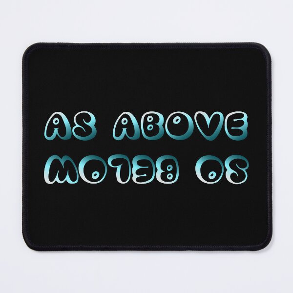 Item preview, As above so below - bubbly playful type quote designed and sold by starseedgems.