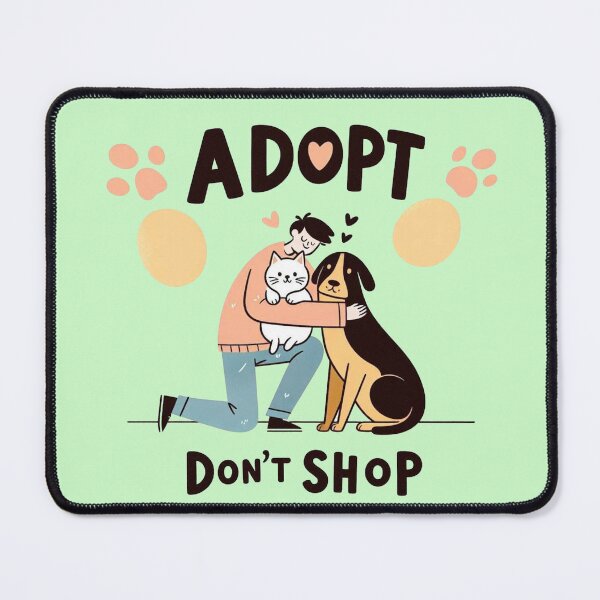 Item preview, Adopt don't shop designed and sold by Vkinsify.