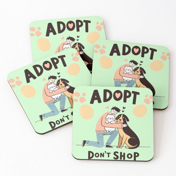 Item preview, Adopt don't shop designed and sold by Vkinsify.