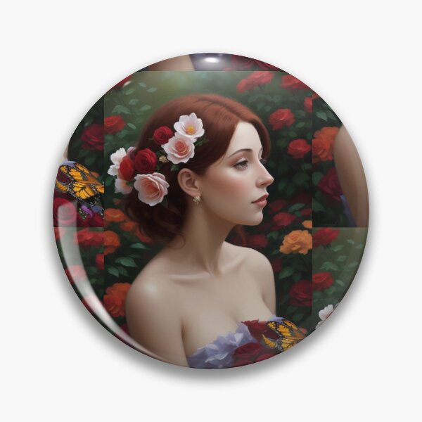 Item preview, Lady at the Botanical Rose Gardens designed and sold by TheDarkWardrobe.