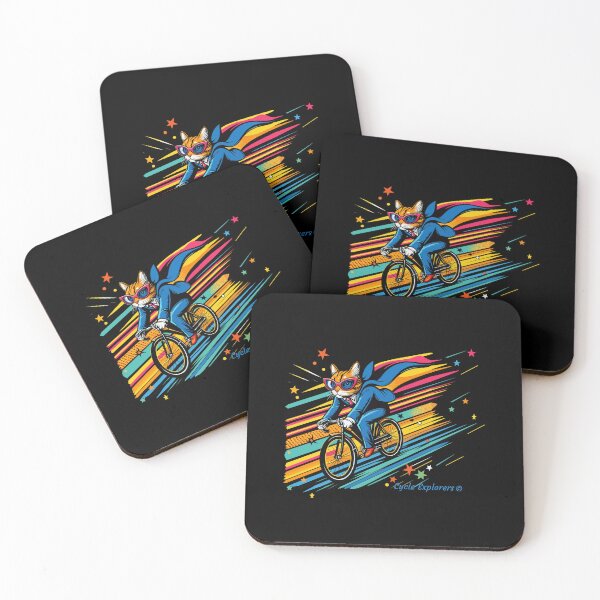 Item preview, Cycling Cat Pop Art designed and sold by cycleexplorers.