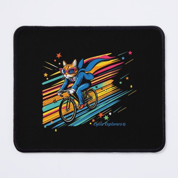 Item preview, Cycling Cat Pop Art designed and sold by cycleexplorers.