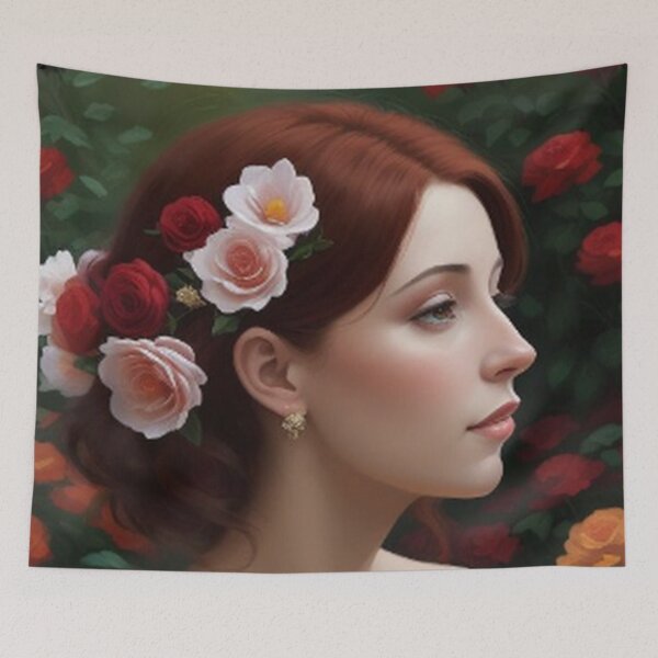 Item preview, Lady at the Botanical Rose Gardens designed and sold by TheDarkWardrobe.