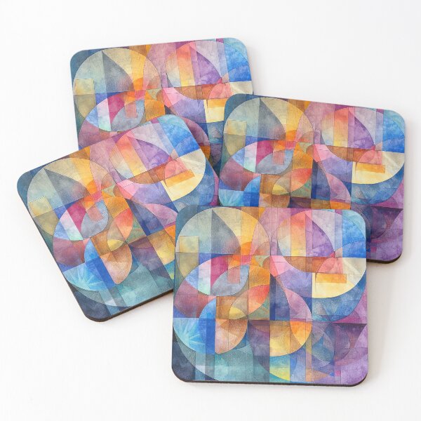Item preview, Geometric Abstract in Pastel Watercolors designed and sold by PMGDigital.