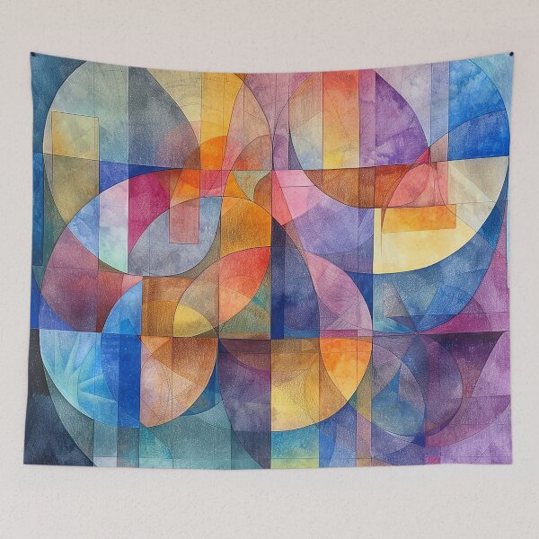 Item preview, Geometric Abstract in Pastel Watercolors designed and sold by PMGDigital.