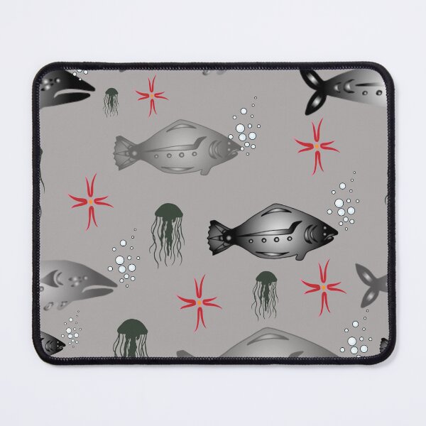 Item preview, Oceans of Whales, halibut and Jellyfish designed and sold by craftynatives.