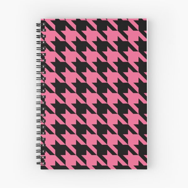 Item preview, Pink and black houndstooth pattern designed and sold by LinDraws.