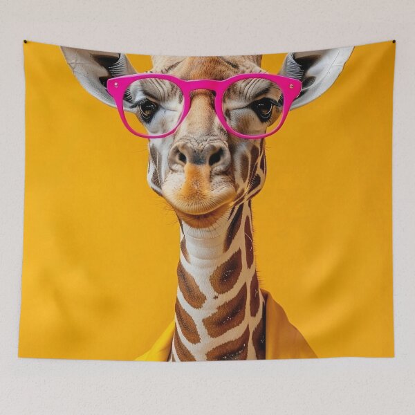 Item preview, Pink Glasses Giraffe  designed and sold by Brendon987.