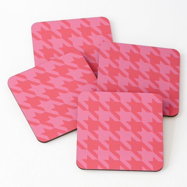 Item preview, Hot Pink houndstooth pattern designed and sold by LinDraws.