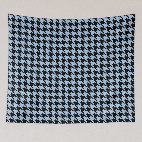 Item preview, Blue and black houndstooth pattern designed and sold by LinDraws.