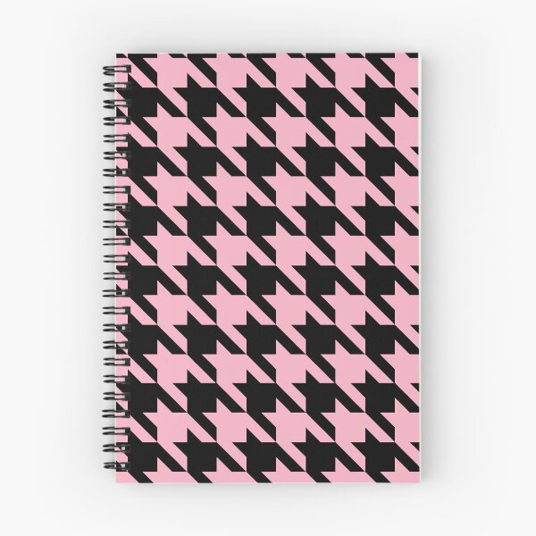 Item preview, Pink and black houndstooth pattern designed and sold by LinDraws.