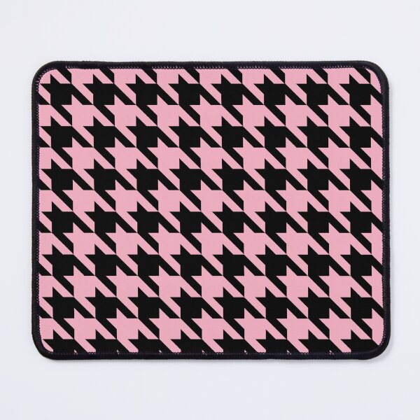 Item preview, Pink and black houndstooth pattern designed and sold by LinDraws.