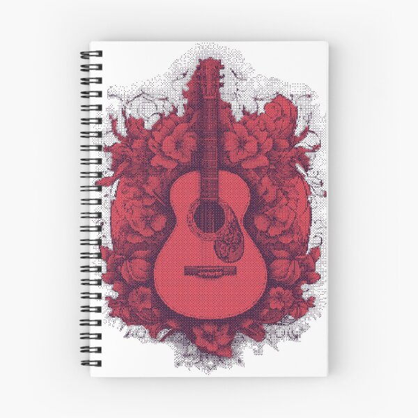 Item preview, Guitar & roses pixel art red designed and sold by Music-matter.