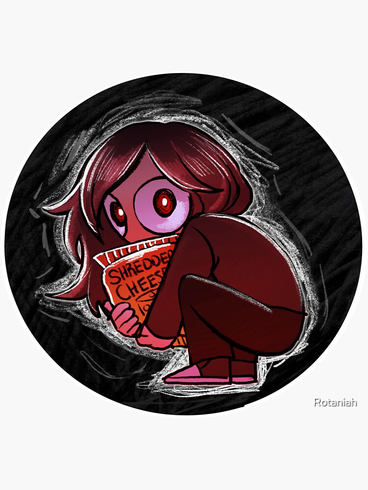 Thumbnail 3 of 3, Sticker, Shredded Cheese designed and sold by Rotaniah.