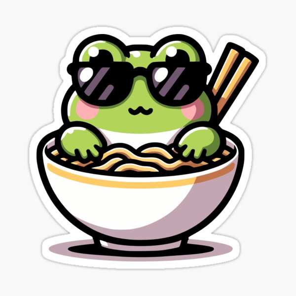 Exhilarating Things Kawaii Frog Ramen Japanese Noodle Anime Frog