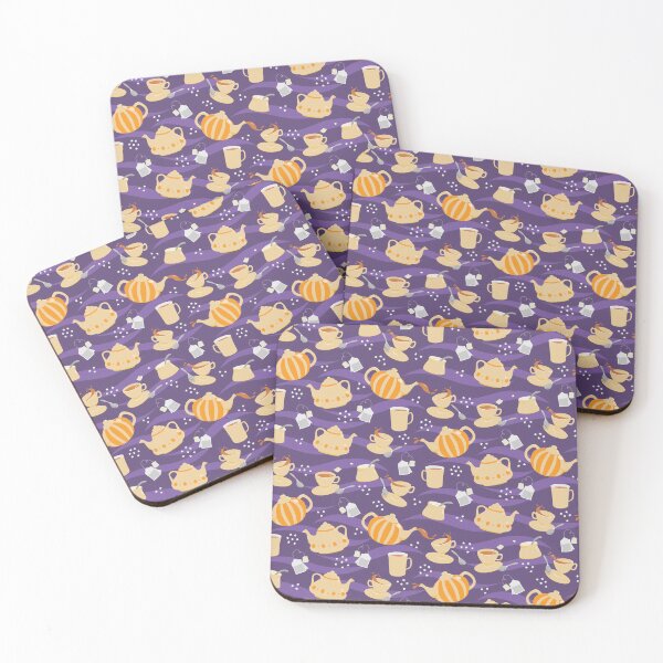 Item preview, Time for Tea - Teapots and teacups pattern designed and sold by Vanessa Bentley.