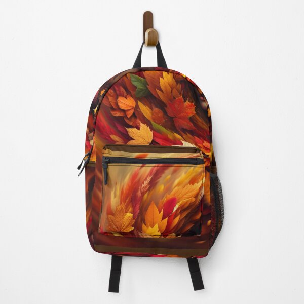 Item preview, Woman enveloped in a swirl of colorful autumn leaves, capturing the essence of the season designed and sold by AndreaMart.