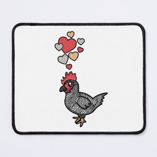 Item preview, Cute Plymouth Rock Chicken With Hearts designed and sold by eternallygifted.
