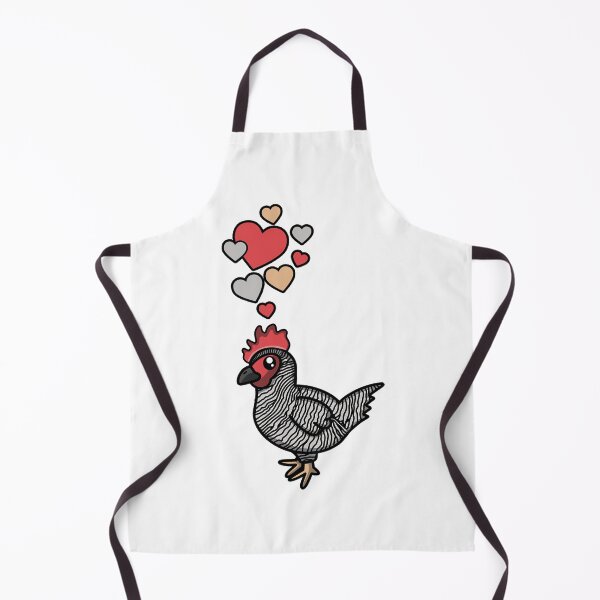 Item preview, Cute Plymouth Rock Chicken With Hearts designed and sold by eternallygifted.