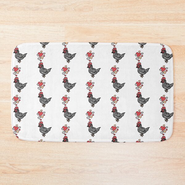 Item preview, Cute Plymouth Rock Chicken With Hearts designed and sold by eternallygifted.