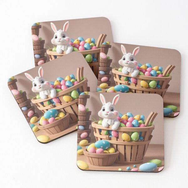 Item preview, A rabbit in a basket of eggs designed and sold by Sopilka.