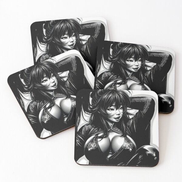 Item preview, Beautiful Manga Style Asian Samurai Ninja Lady Black/White  designed and sold by NPC-Trader.